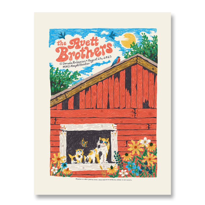 The Avett Brothers - August 23, 2025 Gig Poster