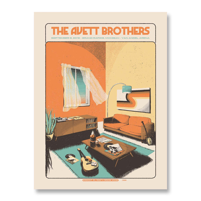 The Avett Brothers - September 6, 2019 Gig Poster