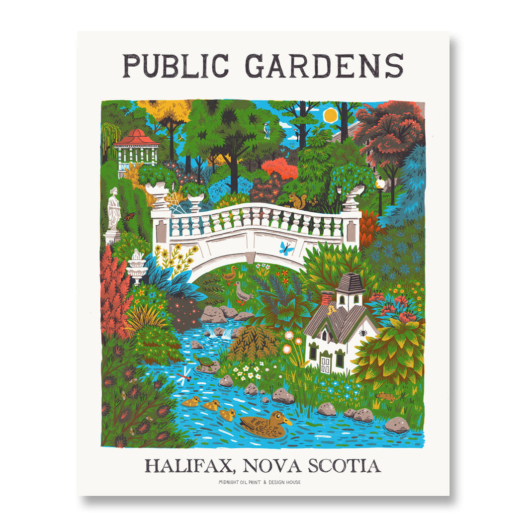 Public Gardens Art Print