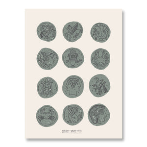 Ancient Greek Coins Print